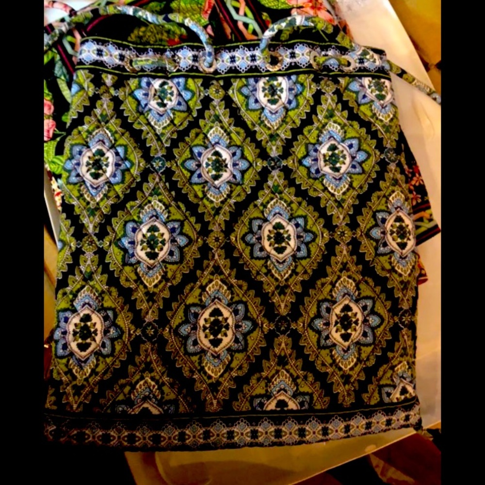 Vera Bradley Backpack purse zipper pocket outside regular pocket inside -